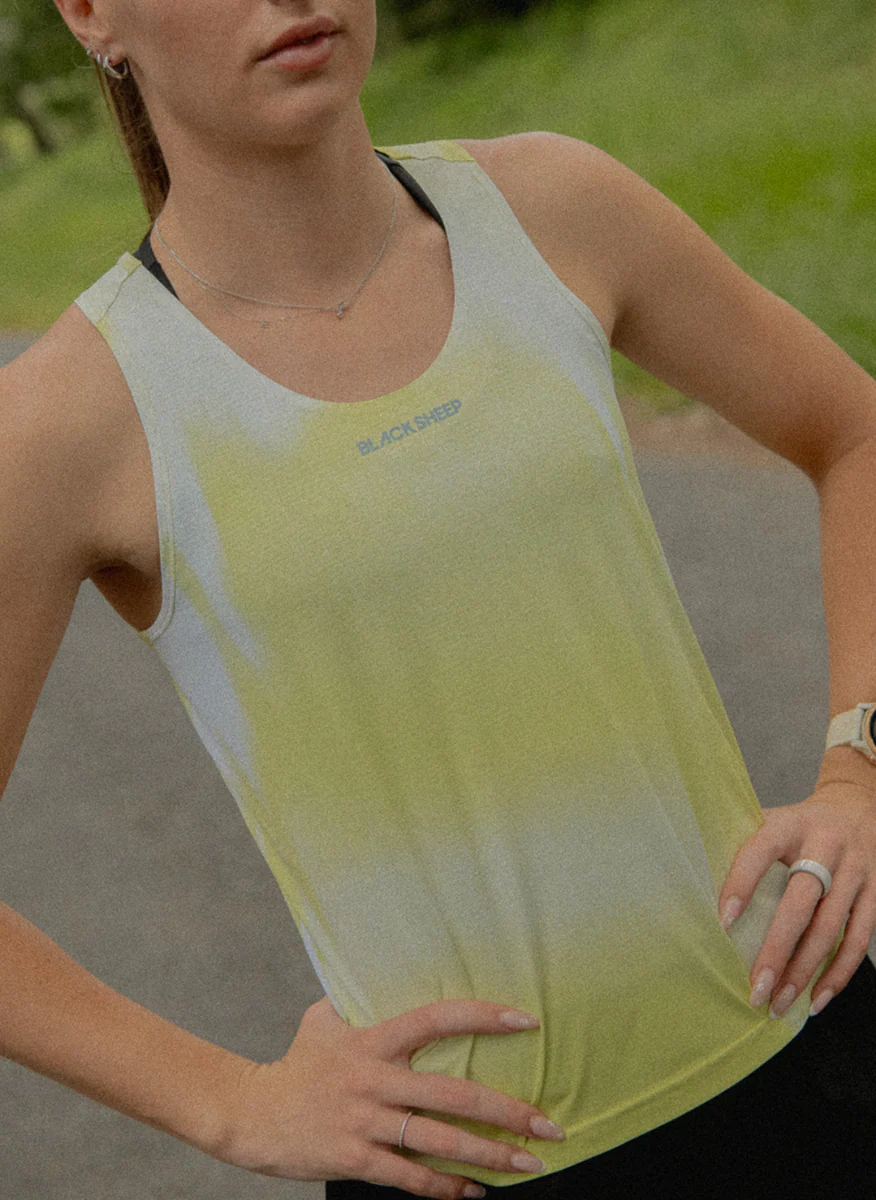 Women's Drylite Singlet - Static Lime - Image 3