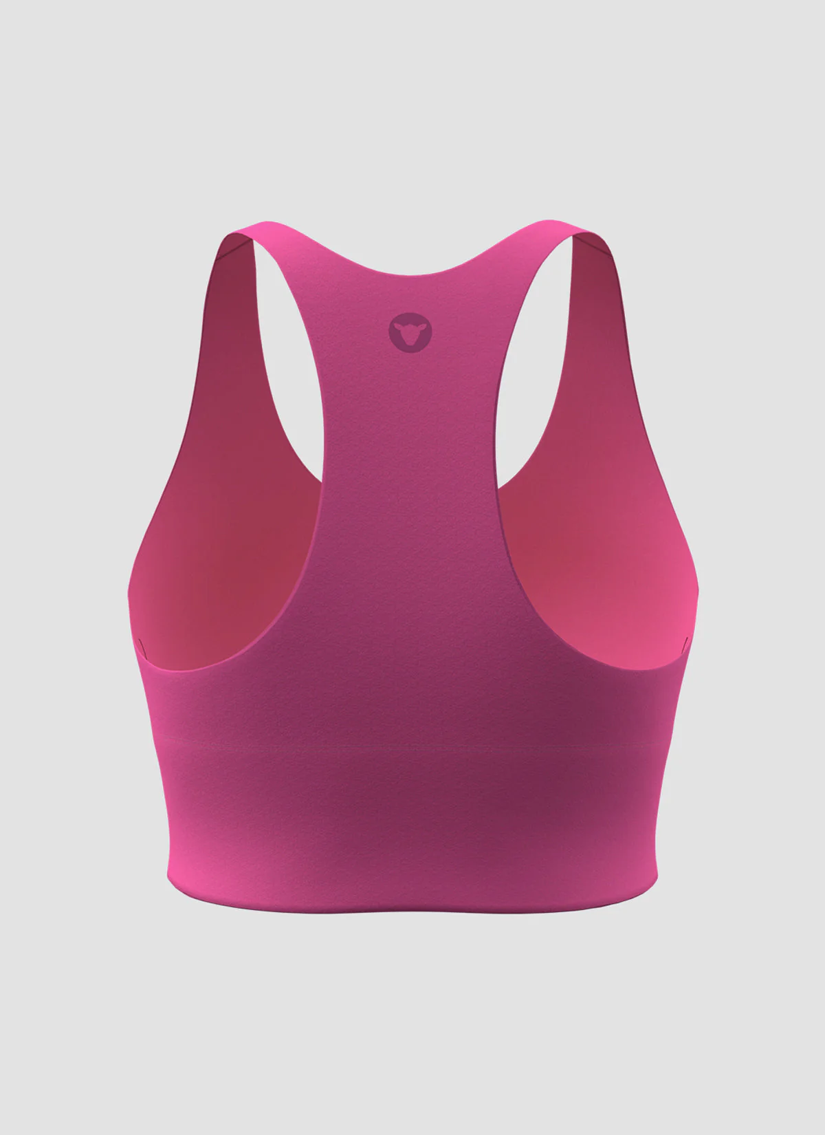 Women's Long Line Padded Crop - Hot Pink - Image 5